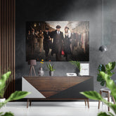 Peaky Blinders Brushed Aluminium Dibond Wall Art.